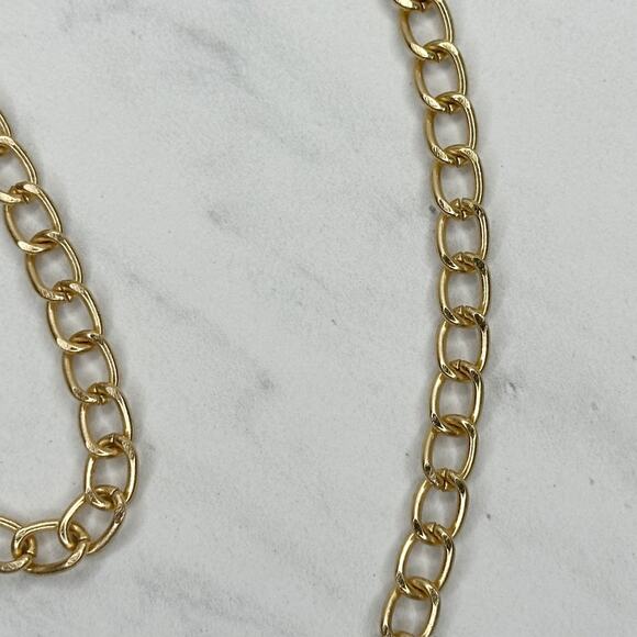 Gold Tone Chain Link Purse Handbag Bag Replacement Strap - Picture 5 of 14